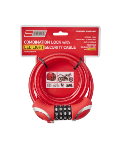 Security Cable with LED light & Combination Lock